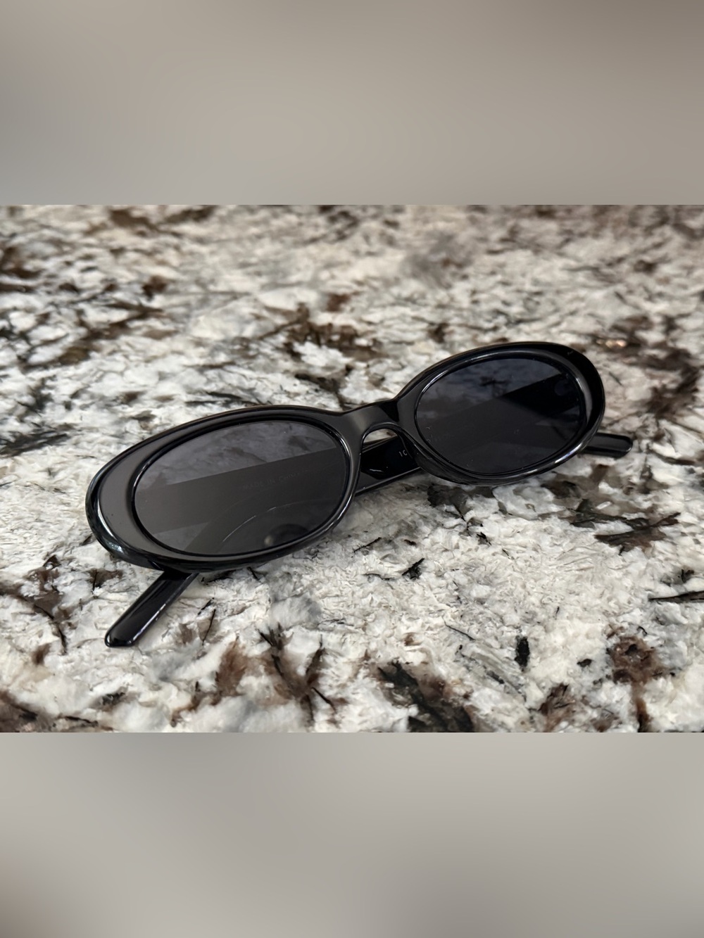 T.J.Maxx Black Oval Women's Sunglasses